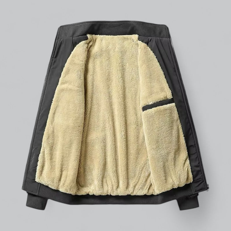 Levoire | Veste Longue Viscose Doublée Chaude À Glissière