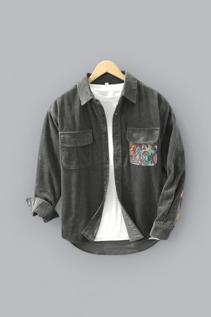 Levoire | Chemise Boutonnée Avec Poches Pour Hommes