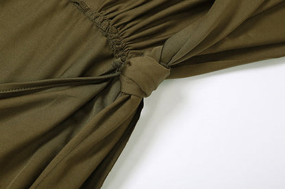 Levoire | Dyp V-Décolleté Dos Nu Sans Bretelles Maxi Robe