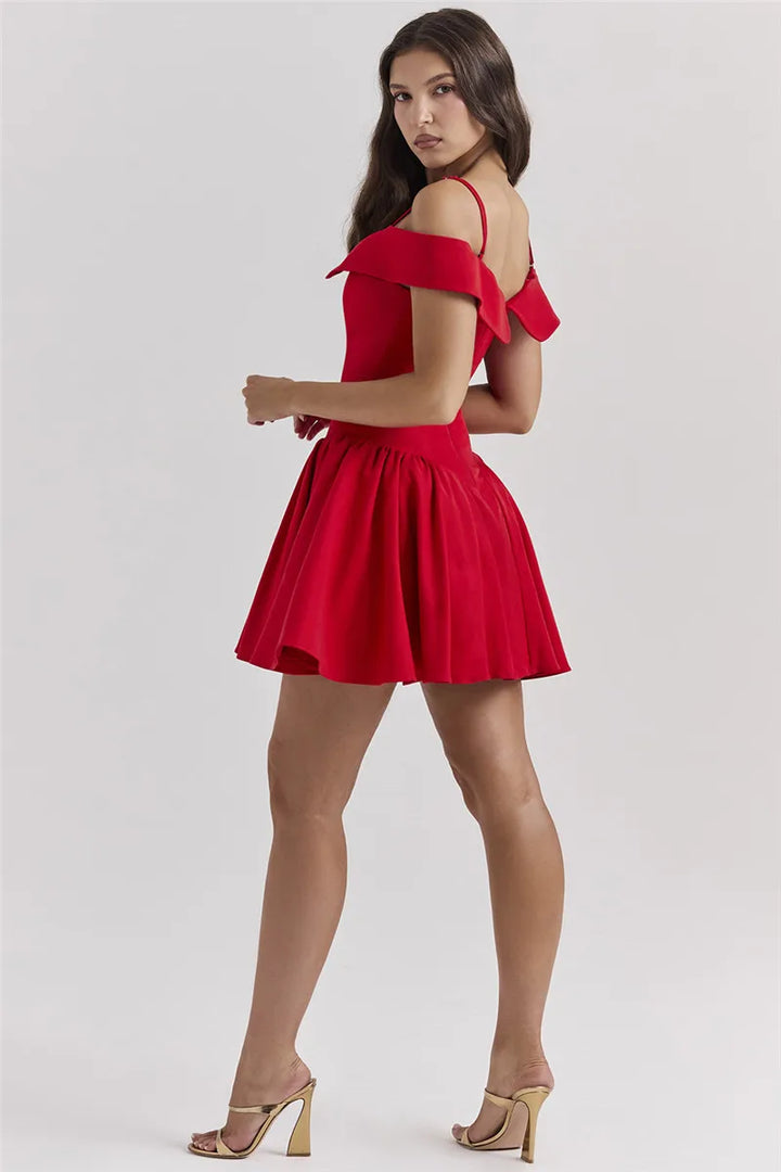 Levoire | Robe Mini À Bretelles Spaghetti Dénudée