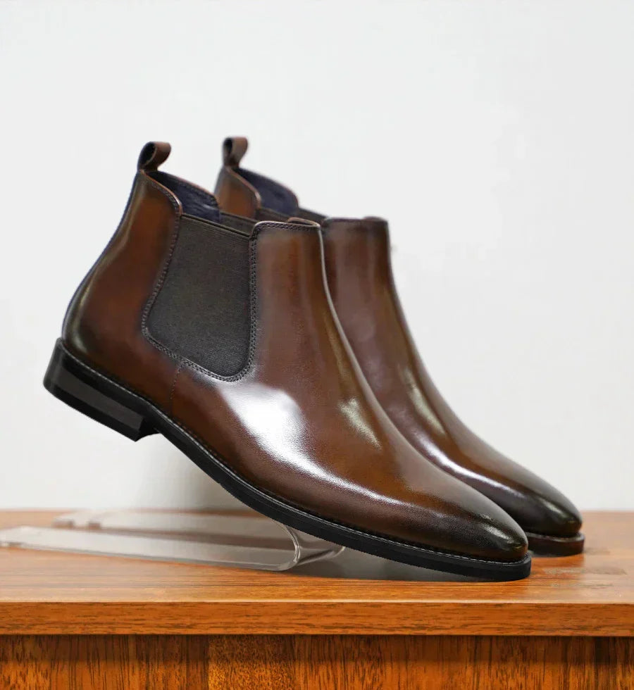 Levoire | Bottes en cuir classiques Braun