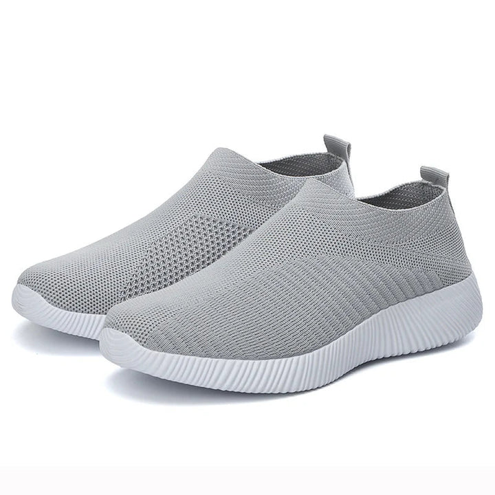 Levoire | Baskets Chaussettes Femme Souples Gris