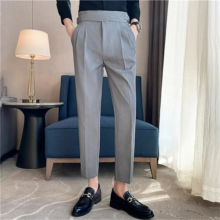 Levoire | Pantalons Décontractés Taille Haute Pour Hommes Avec Ceinture