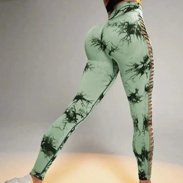 Levoire | Leggings Push-Up Avec Tie Dye Antlia Vert
