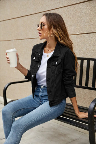 Levoire | Veste En Denim Réversible À Manches Longues Avec Poches
