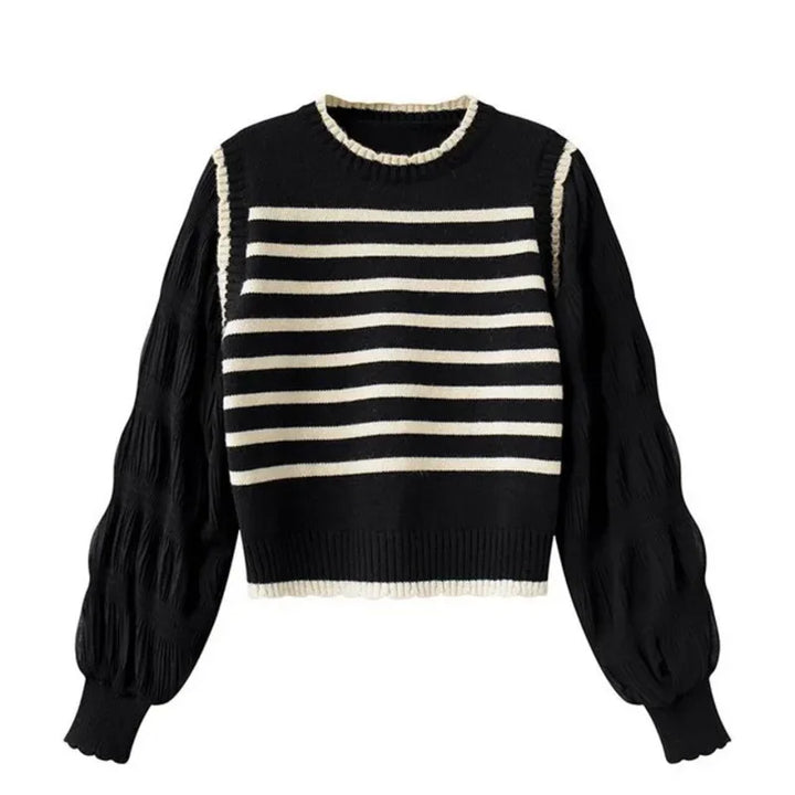 Levoire | Pull En Tricot Rayé Noir Taille unique