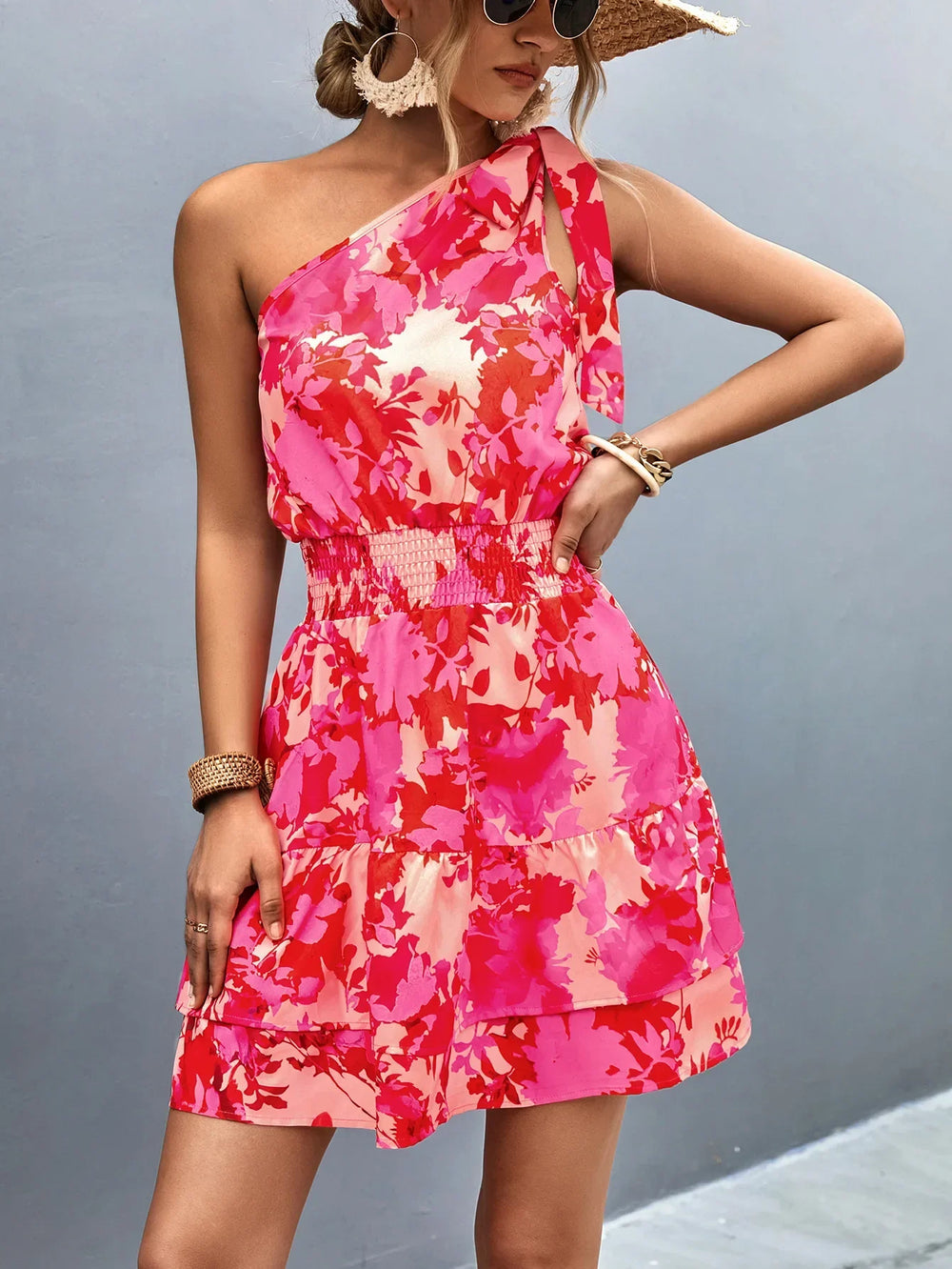 Levoire | Nouvelle Robe Maxi Mini Pour Femmes Avec Partie D'Épaule Inclinée De Tridos De Tricô