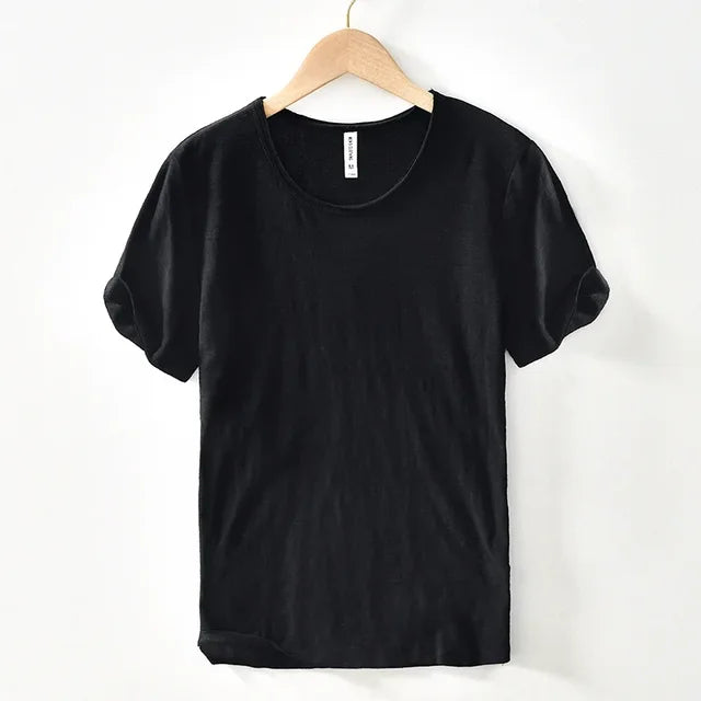 Levoire | T-Shirt Homme Slim Fit En Coton Noir