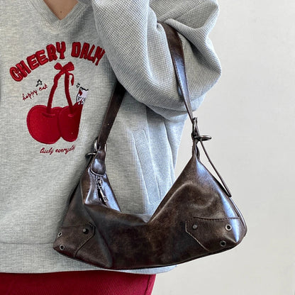 Levoire | Sac En Cuir Rétro Y2K Marron Braun
