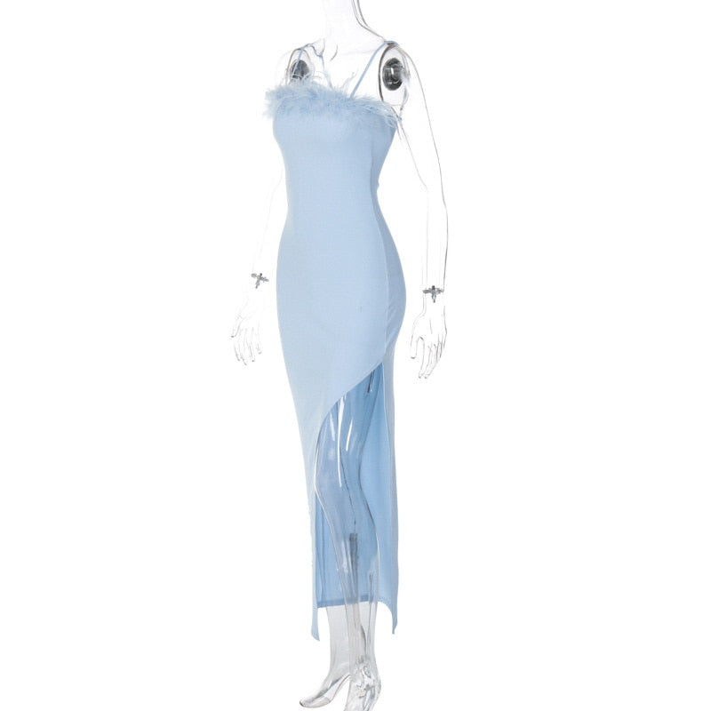 Levoire | Robe Longue Épaules Dénudées À Fente Haute