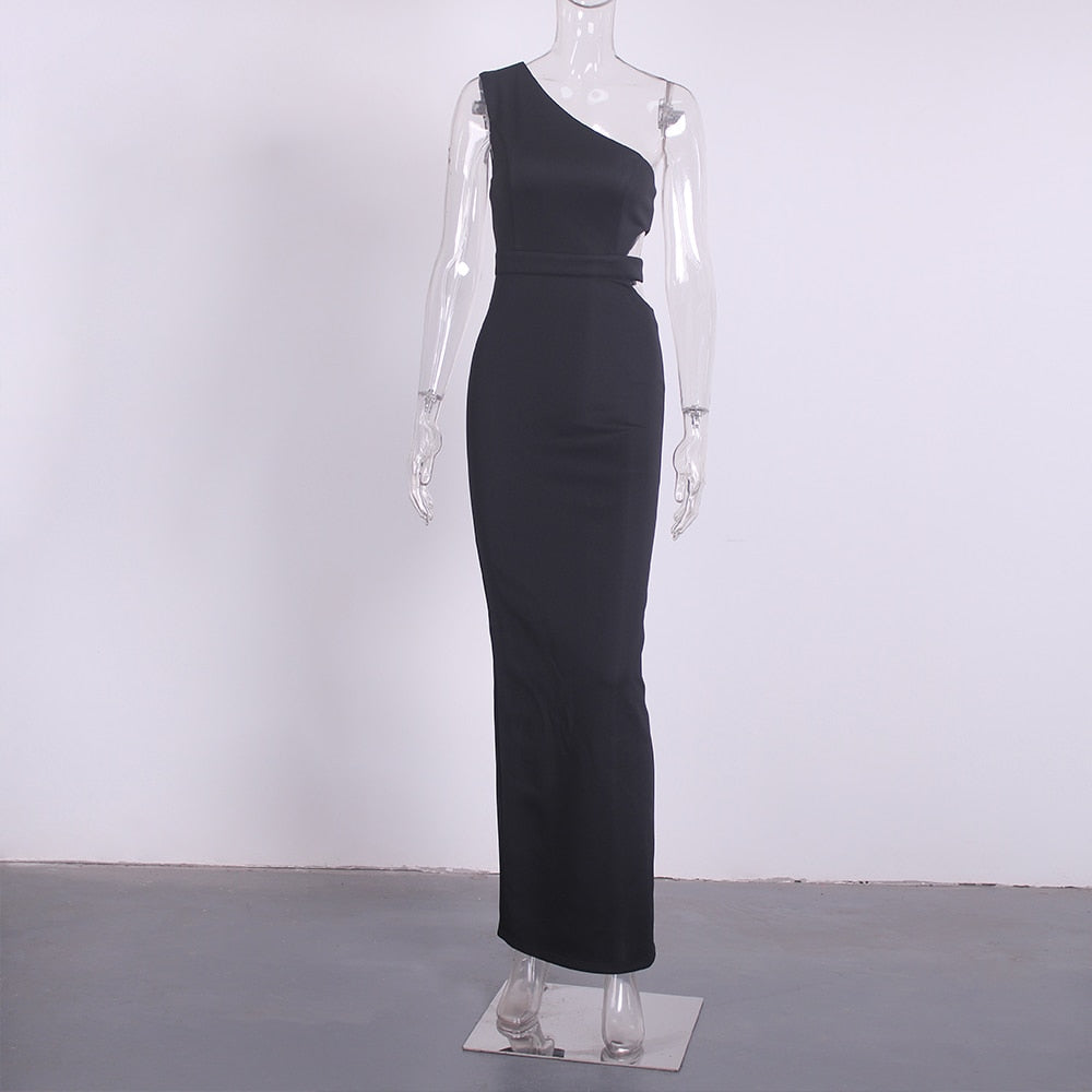 Levoire | Une Épaule Sans Bretelles Robes Maxi À Côtés Creux