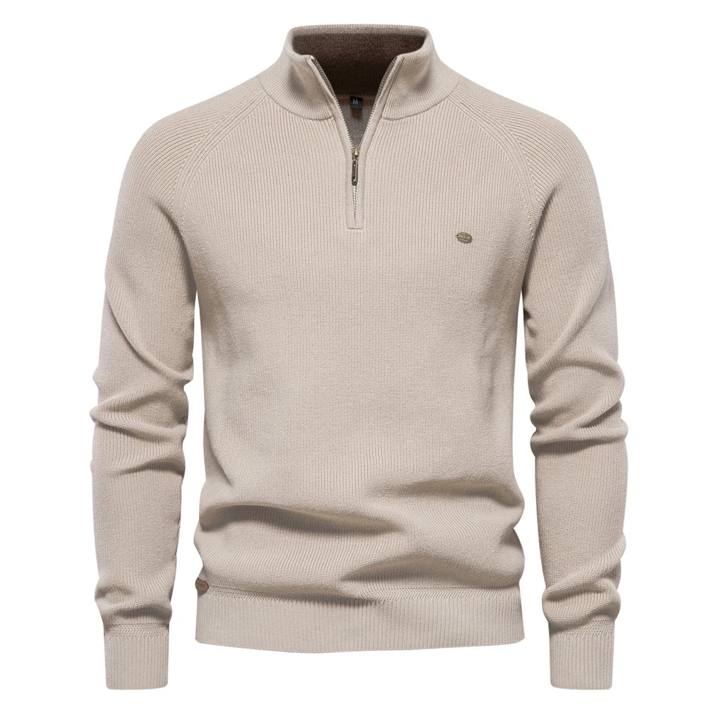 Levoire | Sweat à zip demi-long Khaki