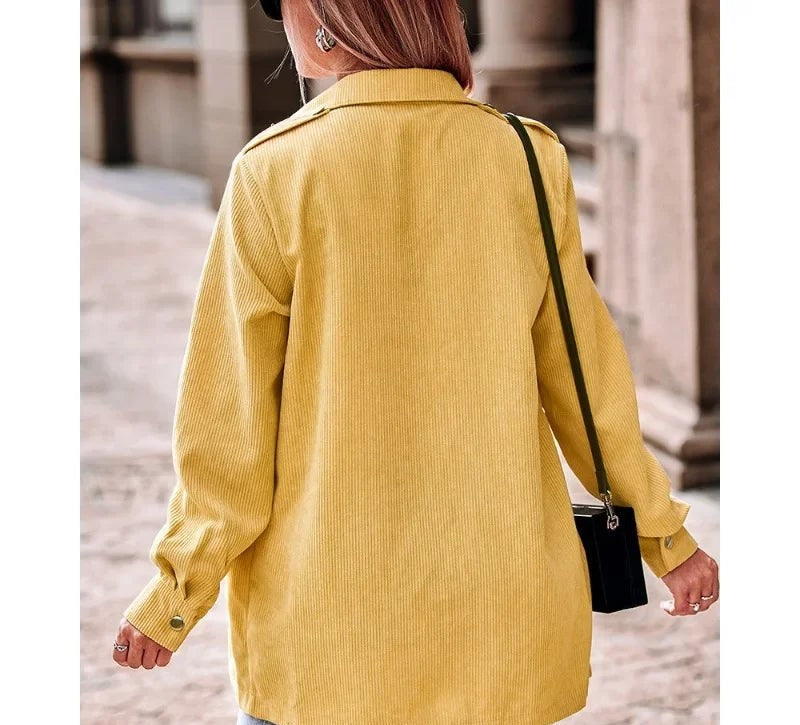Levoire | Veste En Corduroy À Manches Longues Pour Femmes