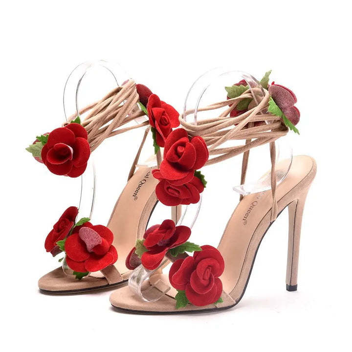 Levoire | Chaussure À Talon Satin Rose