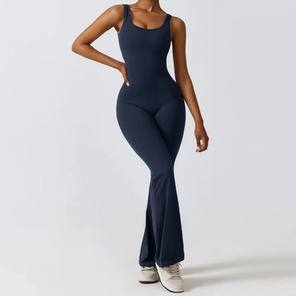 Levoire | Combinaison Fitness Femme Emblème Bleu