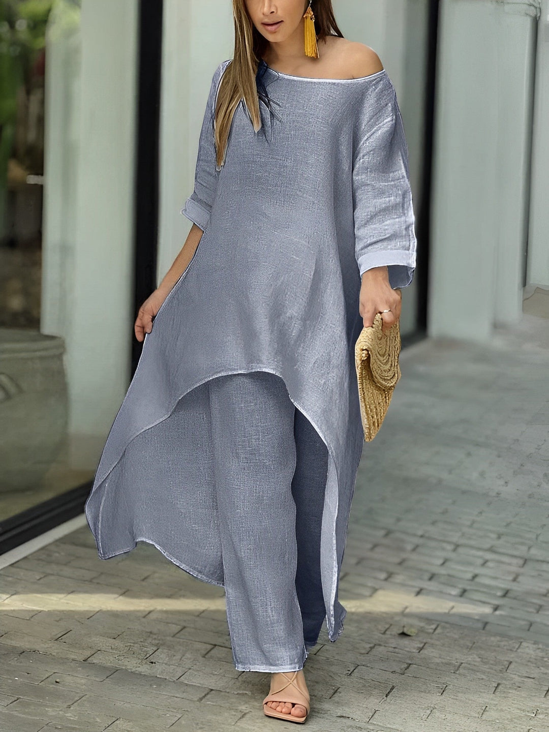 Levoire | Ensemble Mode D'Été Gris foncé
