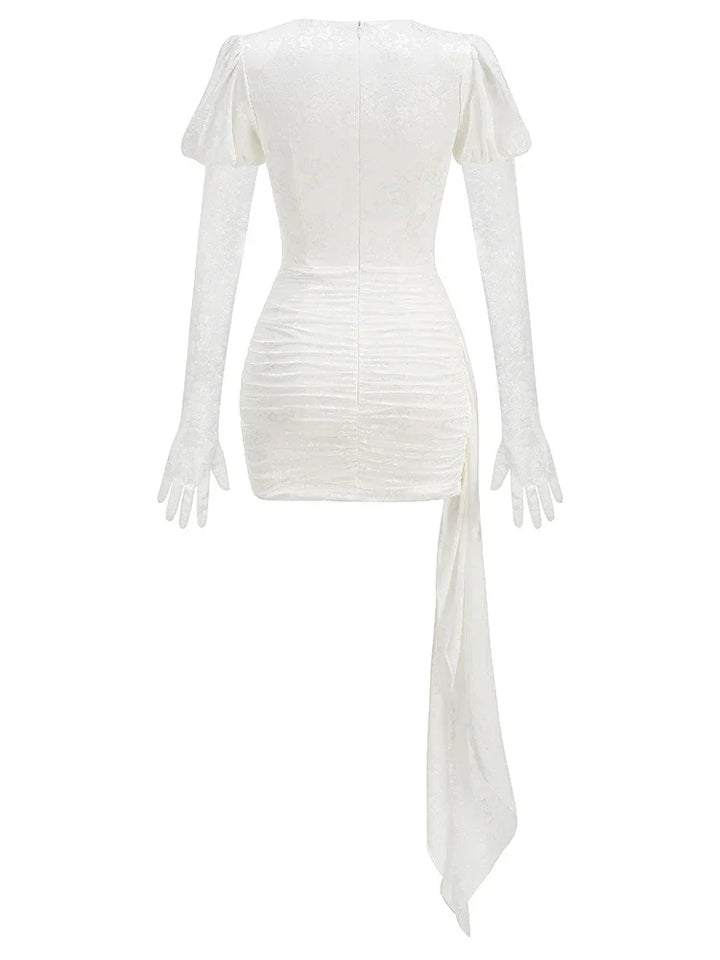 Levoire | Nouvelle Robe Mini Sexy Avec Des Gants Longs