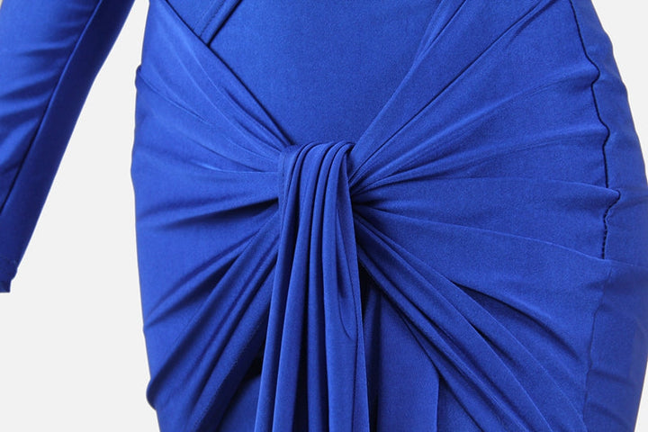 Levoire | Robe Minime Froncée Bleue
