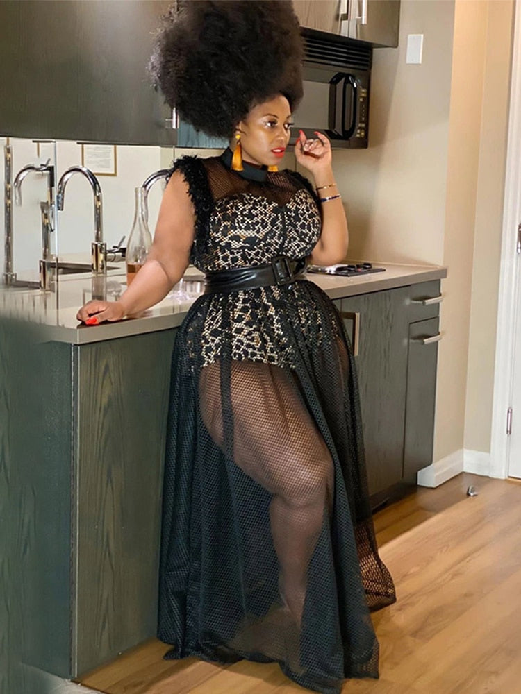 Levoire | Bralette En Matériau En Filet Robes Maxi & Ensembles De Bodysuit