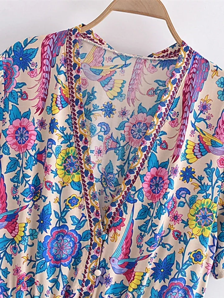 Levoire | Robe Bohème Paon