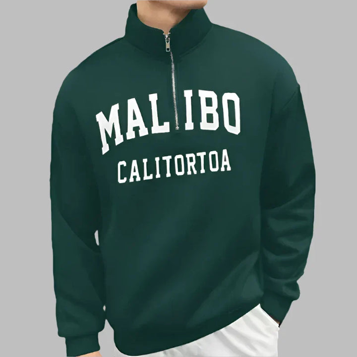 Levoire | Pull Pour Hommes À La Mode Avec Fermeture Éclair Vert