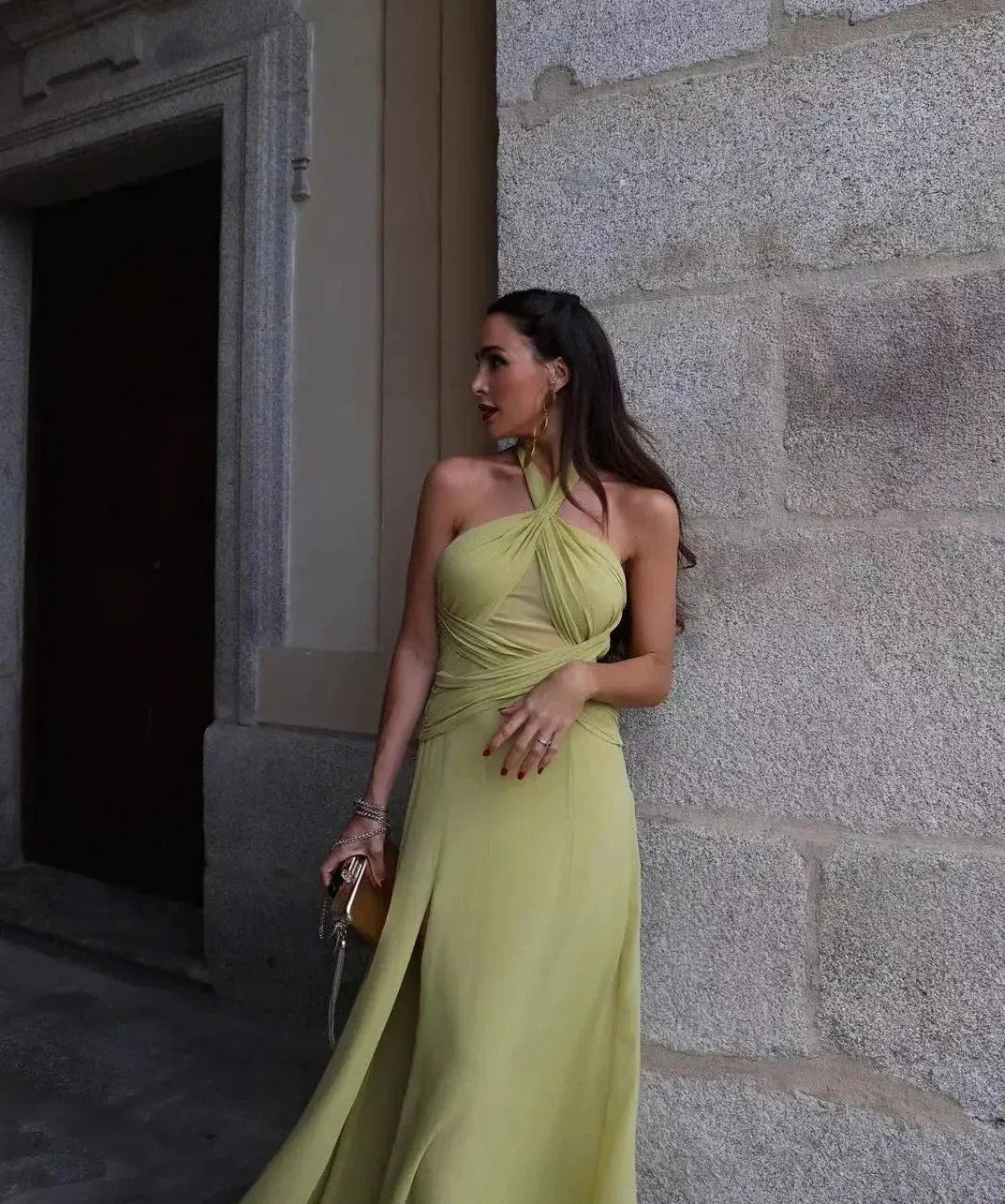 Levoire | Col Rond Dos Sidé Fente Maxime Robe