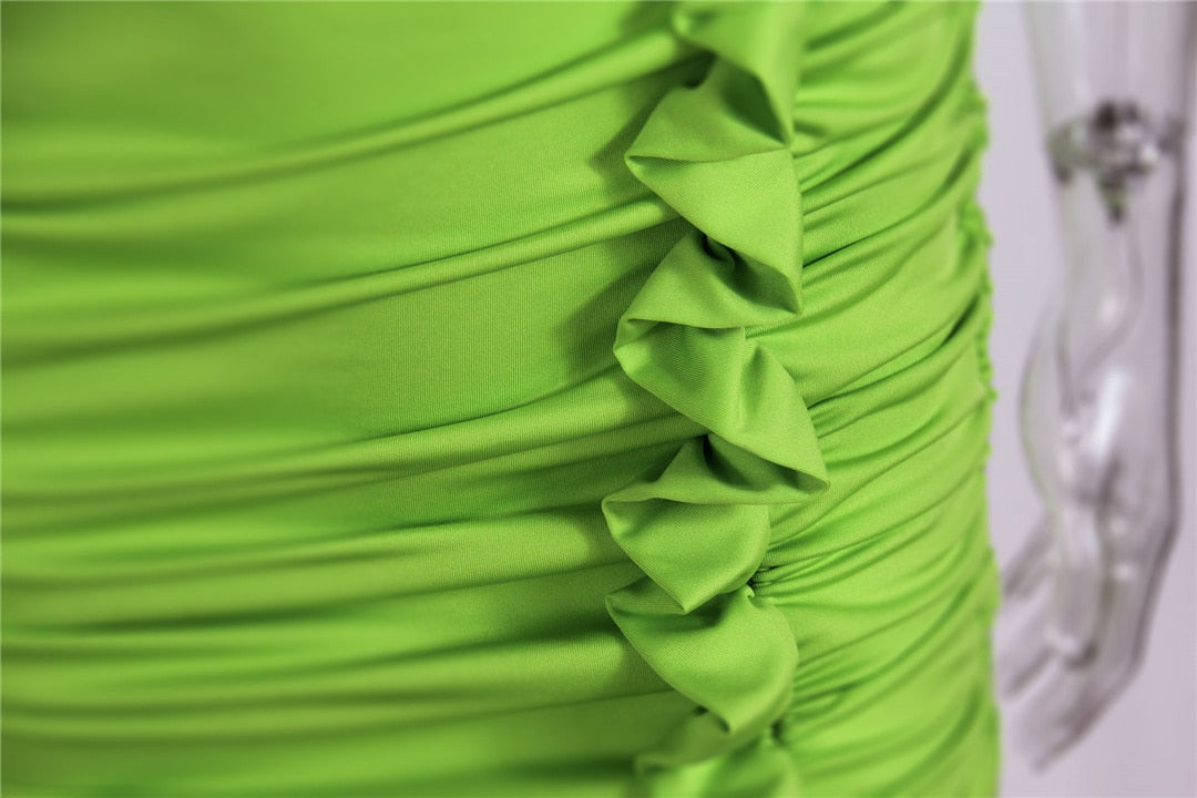 Levoire | String Dos Nu Découpé Double Jupe Mini Robes