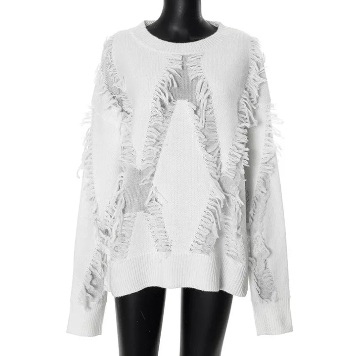 Levoire | Pull Surdimensionné Avec Franges