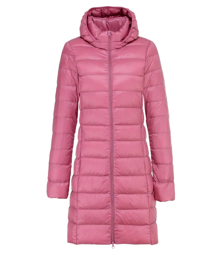 Levoire | Longue Légère Doudoune Rosa