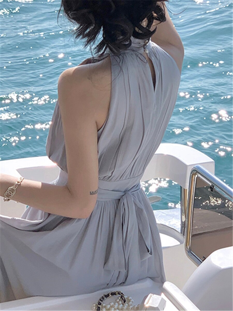 Levoire | Robe Midi En Chiffon Décolletée