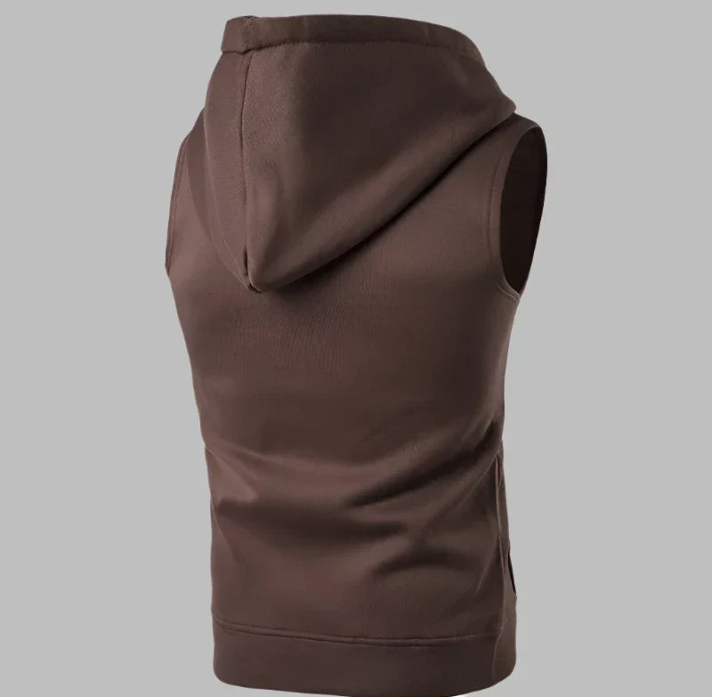 Levoire | Pull Sans Manches Pour Hommes Avec Zip Et Capuche