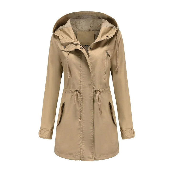Levoire | Veste À Capuche À Manches Longues Avec Poches Zippées Khaki