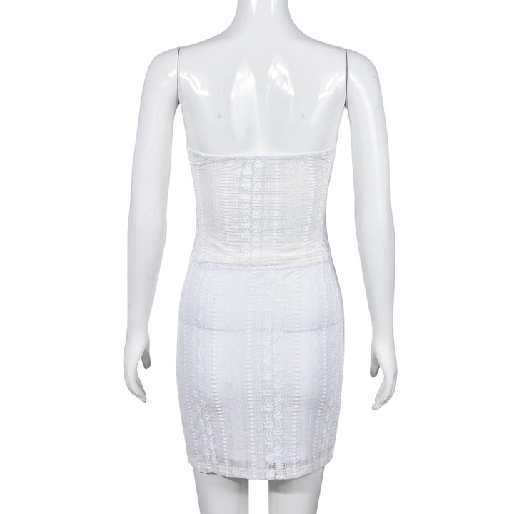 Levoire | Spiss-Hollow-Sans Bretelles Crop Top & Minijupe Ensemble