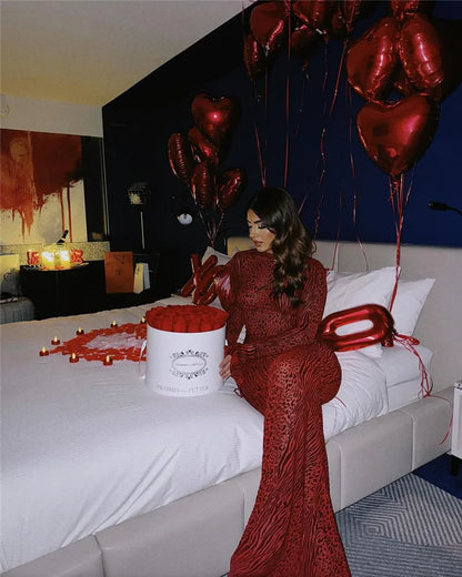 Levoire | Imprimé Léopard-Zèbre-Médium-Avec Capuche-Maxi Robe