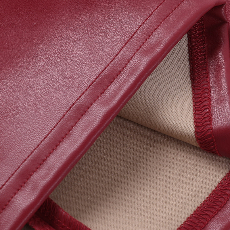 Levoire | Textile Cuir Creux Asymétrique Mini Robe