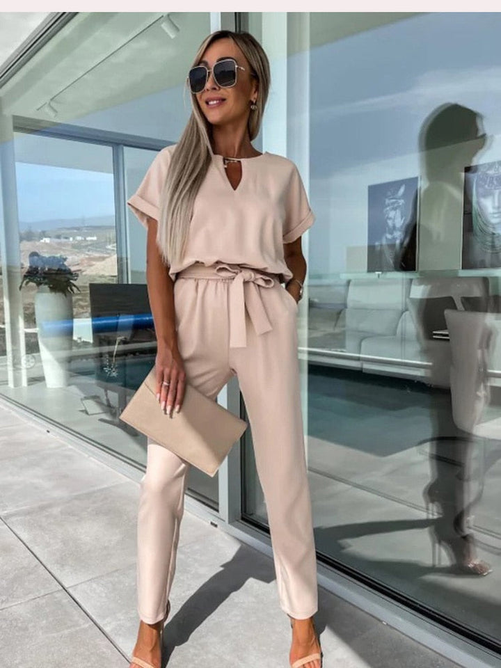 Levoire | Pantalon Large Salopette D'Été Khaki