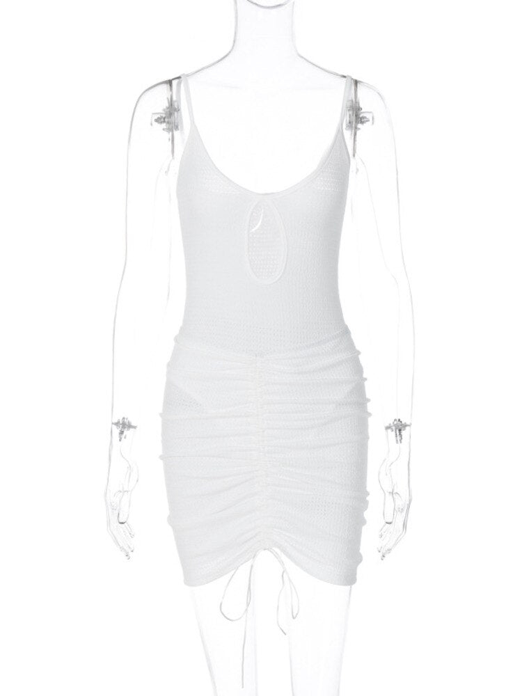 Levoire | Ensemble Spaghetti Creux Et Jupe Courte