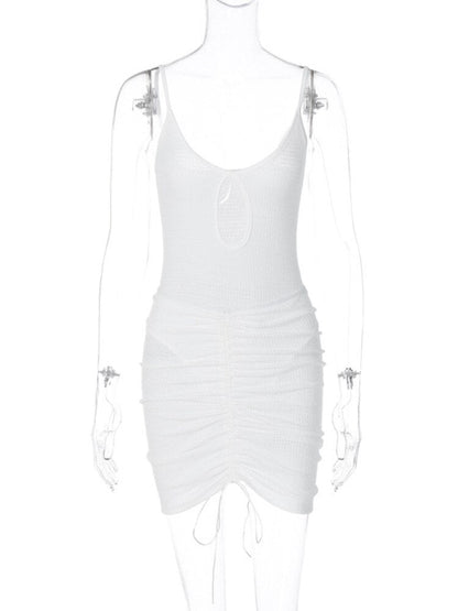 Levoire | Ensemble Spaghetti Creux Et Jupe Courte