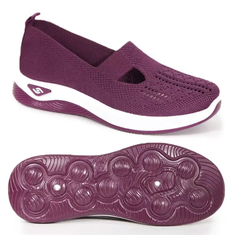 Levoire | Chaussures Orthopédiques Femme Été Rouge Violet