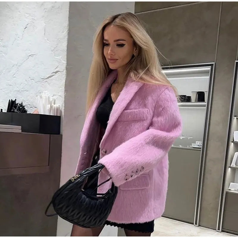 Levoire | Manteau cool et confortable Rose