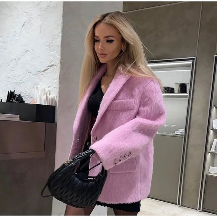 Levoire | Manteau cool et confortable Rose