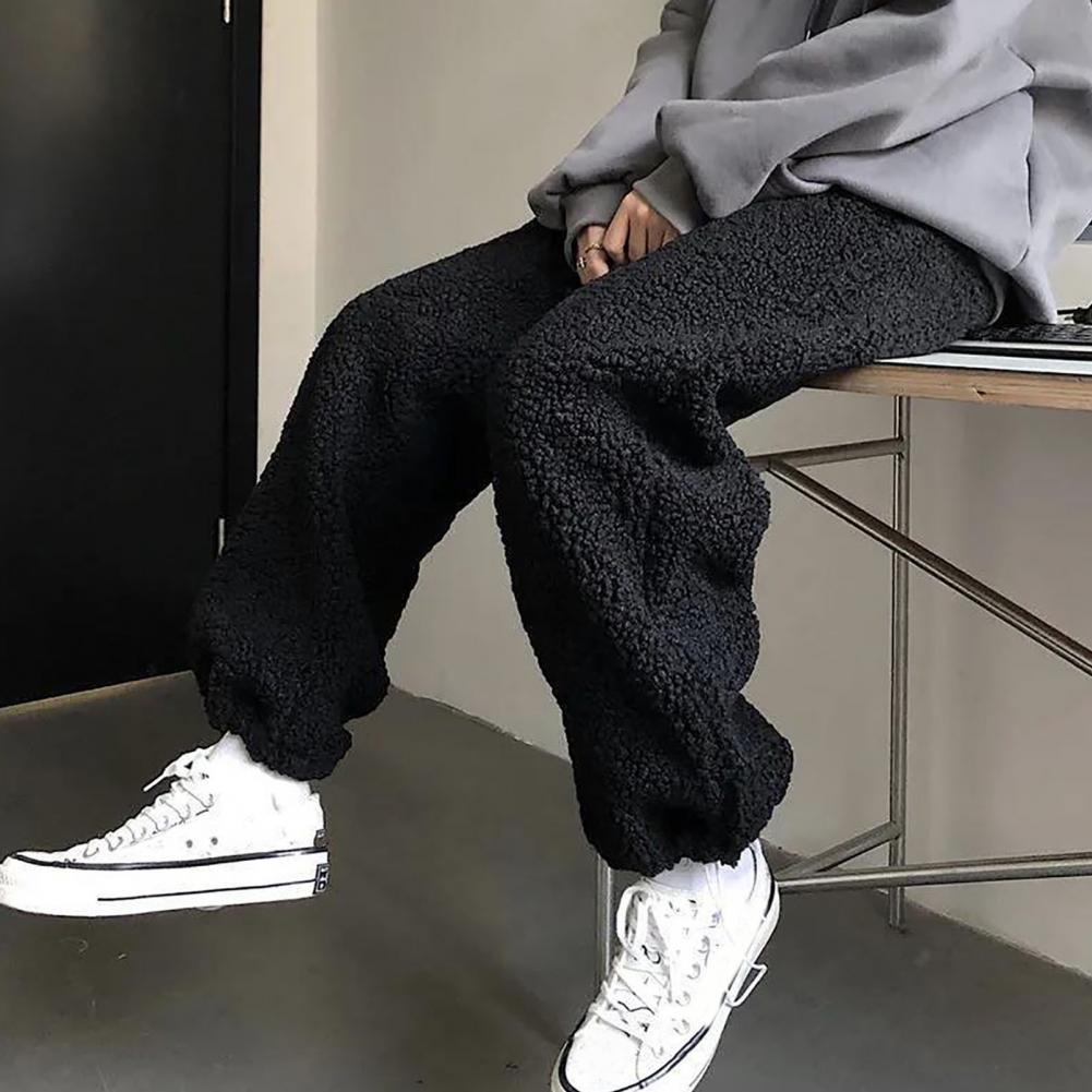 Levoire | Pantalon Harajuku Avec Sensation Cachemire Pour Femmes Noir