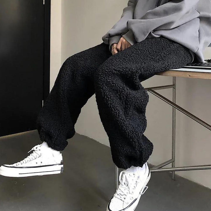 Levoire | Pantalon Harajuku Avec Sensation Cachemire Pour Femmes Noir