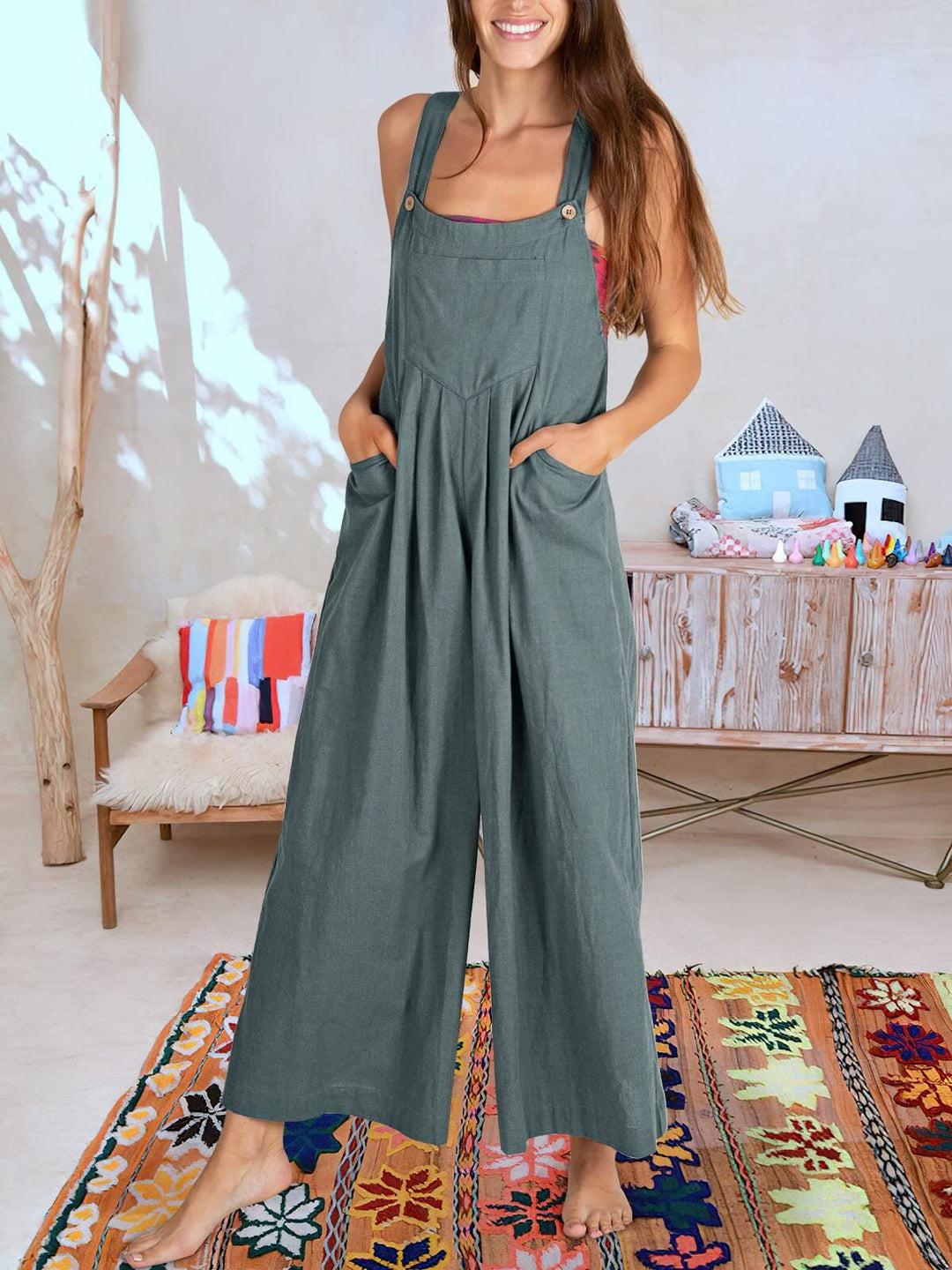 Levoire | Combinaison Sans Manches Pour Femmes Gris foncé