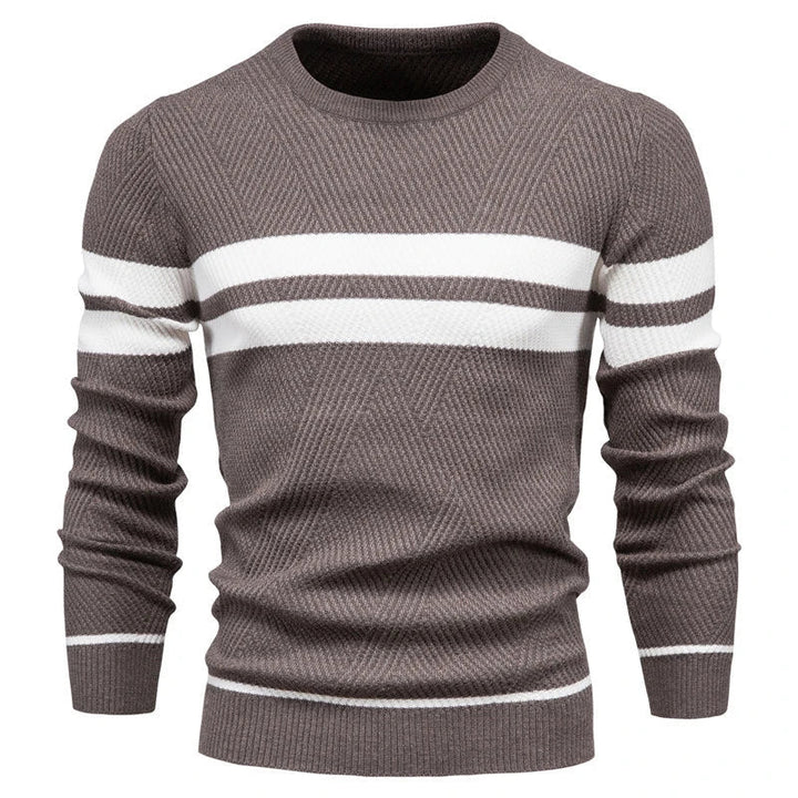 Levoire | Veste Tricot Rayée Café
