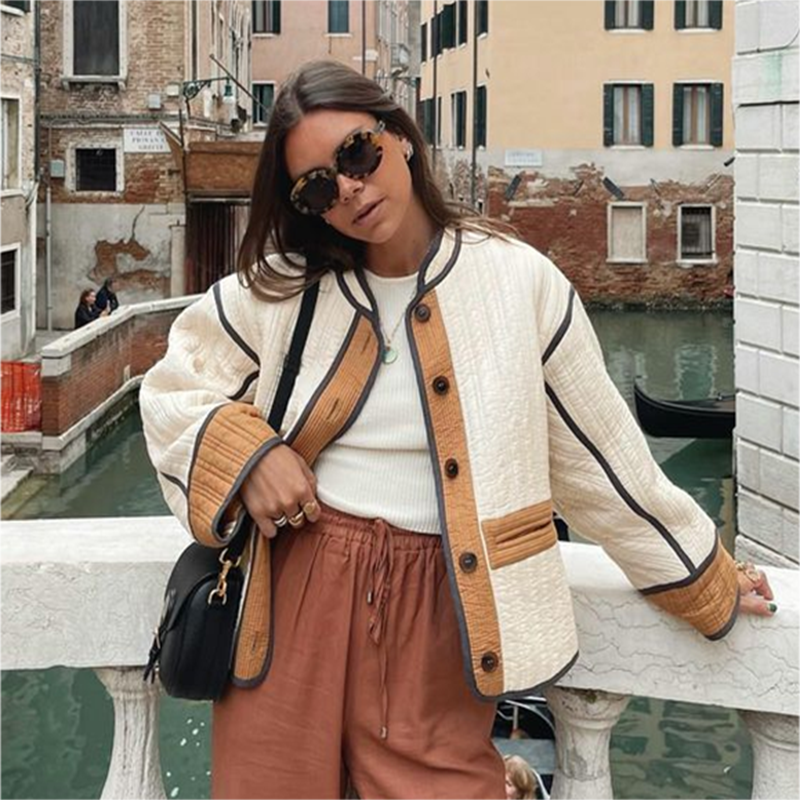 Levoire | Veste À Manches Longues Avec Patchs Lâches Et Boutons Gul