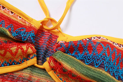 Levoire | Haut Crop Creux & Mini Jupe Deux Ensembles