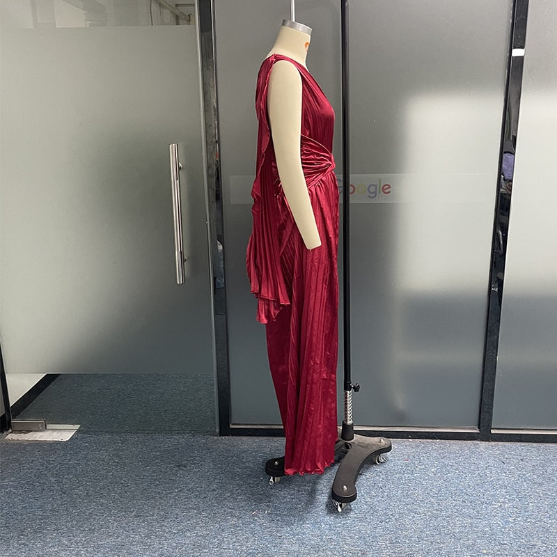 Levoire | Satinpuddings Plissé Lyskostakk Robes Longues