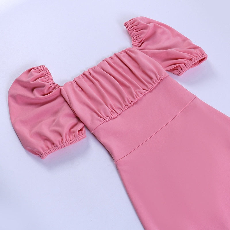 Levoire | Manchette Bouffante Ouverture Au Dos Robe Mini
