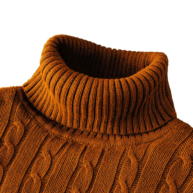 Levoire | Pull À Col Roulé Décontracté Avec Un Joli Motif Braun